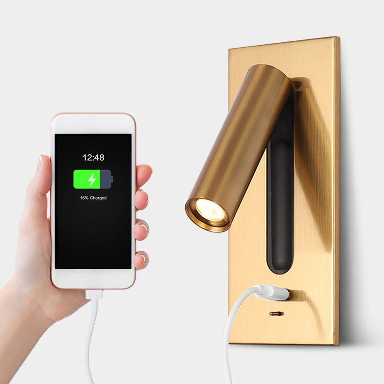 Lámpara de lectura de cabecera de luz de pared de estilo de pared de estilo moderno para cafetería de dormitorio de hotel