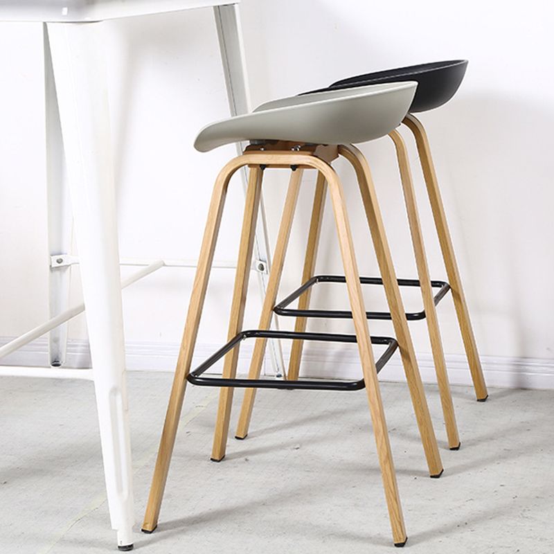 Contemporary Simple Counter Stools 29 Inch Indoor Bar Stool with Metal Leg