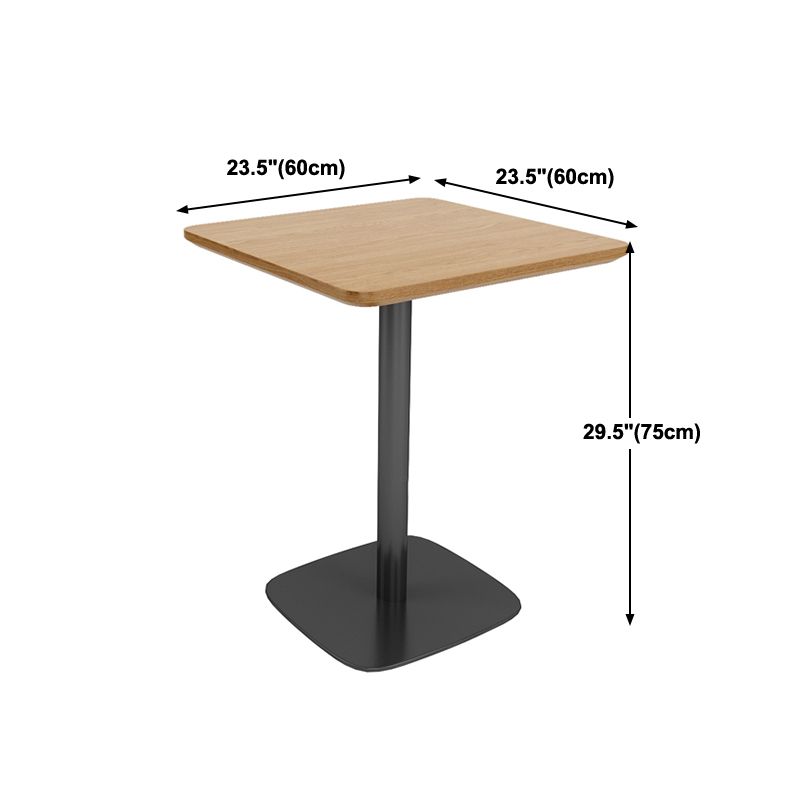 Colección de comedor de madera maciza Mesa de comedor de estilo industrial para el hogar