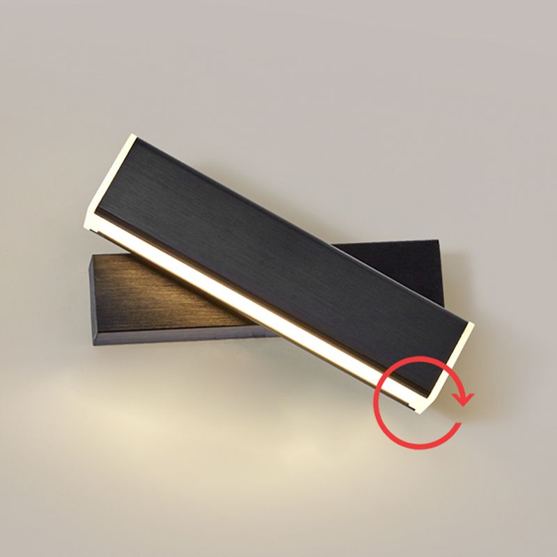 Luz de pared de pared giratoria interior nórdica lámpara de montaje de pared LED de estilo simple