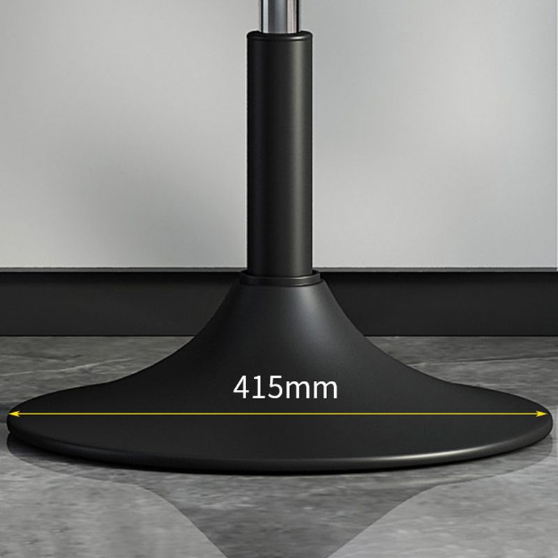 Glam Dining Stools Adjustable Height Bar Stools with Metal Base