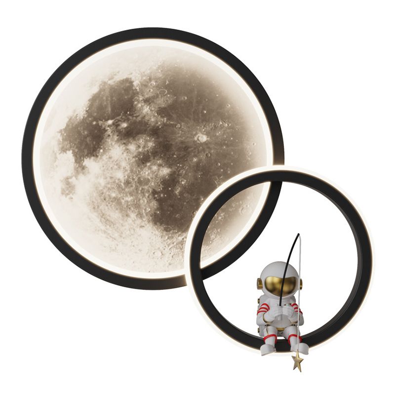 Modern Style Wall Light Fixture Creative Astronaut Wall Light Sconce for Bedroom