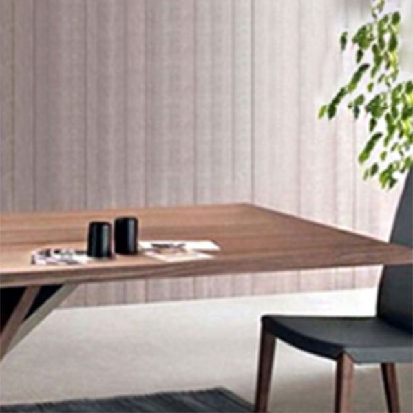 Industrial Pine Wood Table for Restaurant Rectangle Dining Table with Pedestal Base