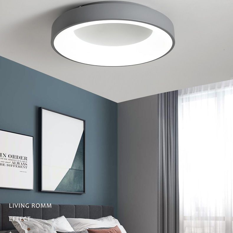 Acrylic 1-Light Flush Mount Light Fixtures Modern Style Rings Led Flush Ceiling Lights