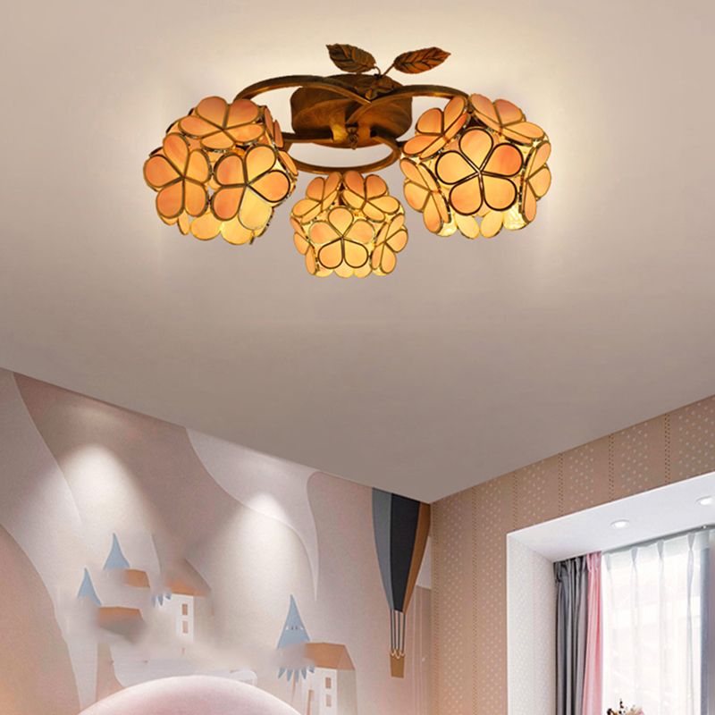 Creative Glass Flush Mount Ceiling Light Modern Flush Mount Ceiling Fixture