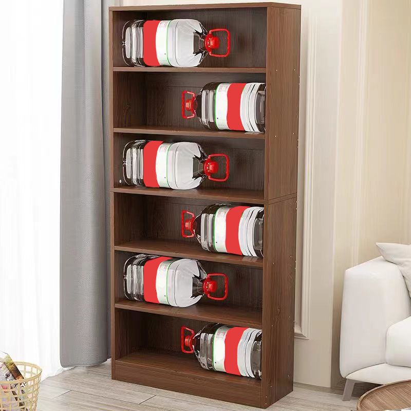 Modern Style Closed Back Standard Bookshelf Engineered Wood Bookcase for Bedroom