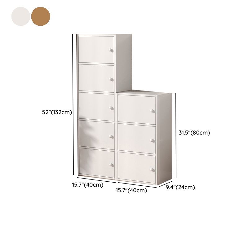 Modern Wooden Accent Cabinet Rectangle Storage Cabinet with Drawer