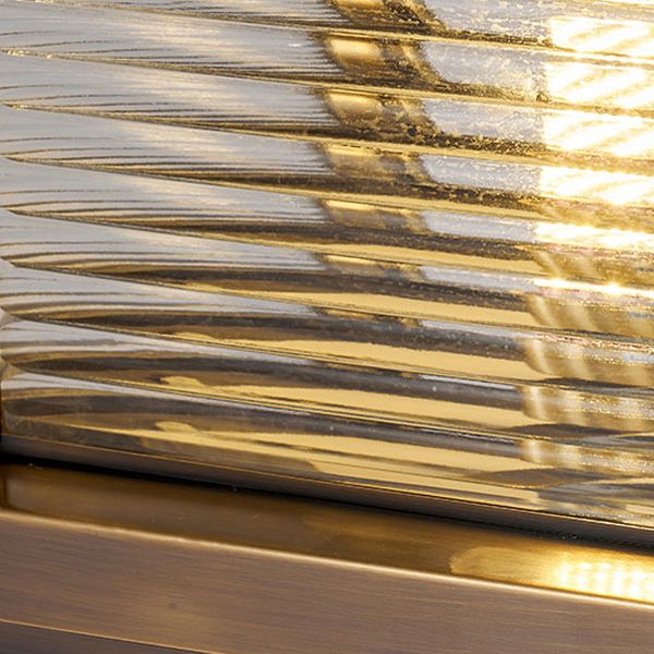 Rectangle Shape Metal Waterproof Pillar Lamp Modern Style 1 Light Outdoor Light