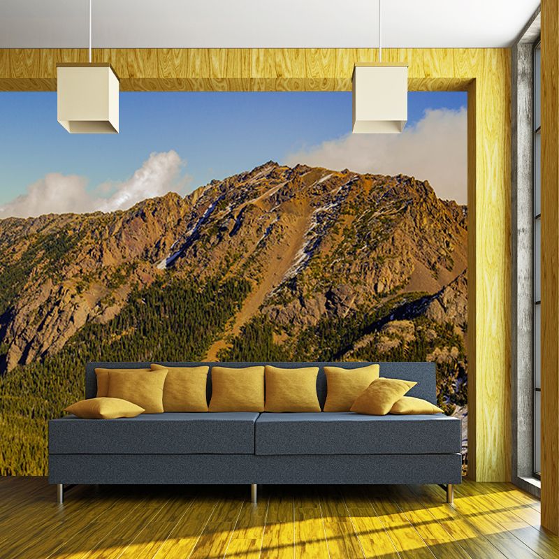High Mountain Mural Wallpaper for Home Decoration Simple Wall Art, Made to Measure