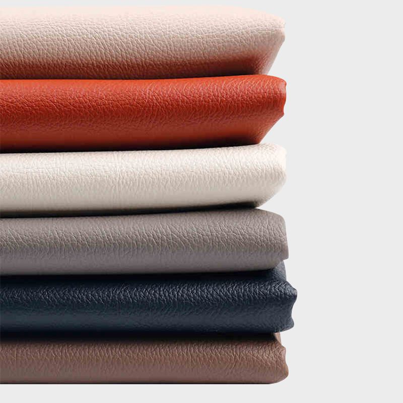 Modern Water Resistant Pouf Circular White Faux Leather Ottoman