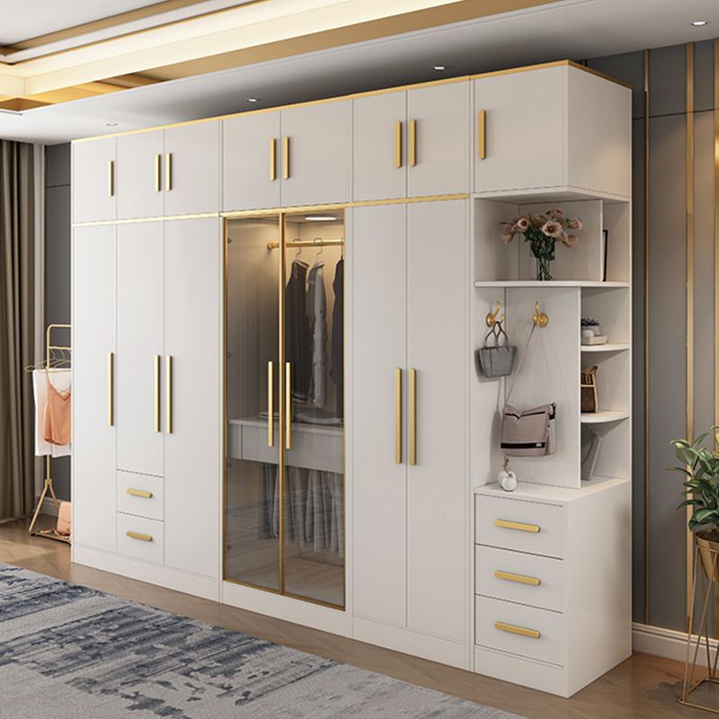 Contemporary Style Wardrobe Wooden Wardrobe Closet with Door