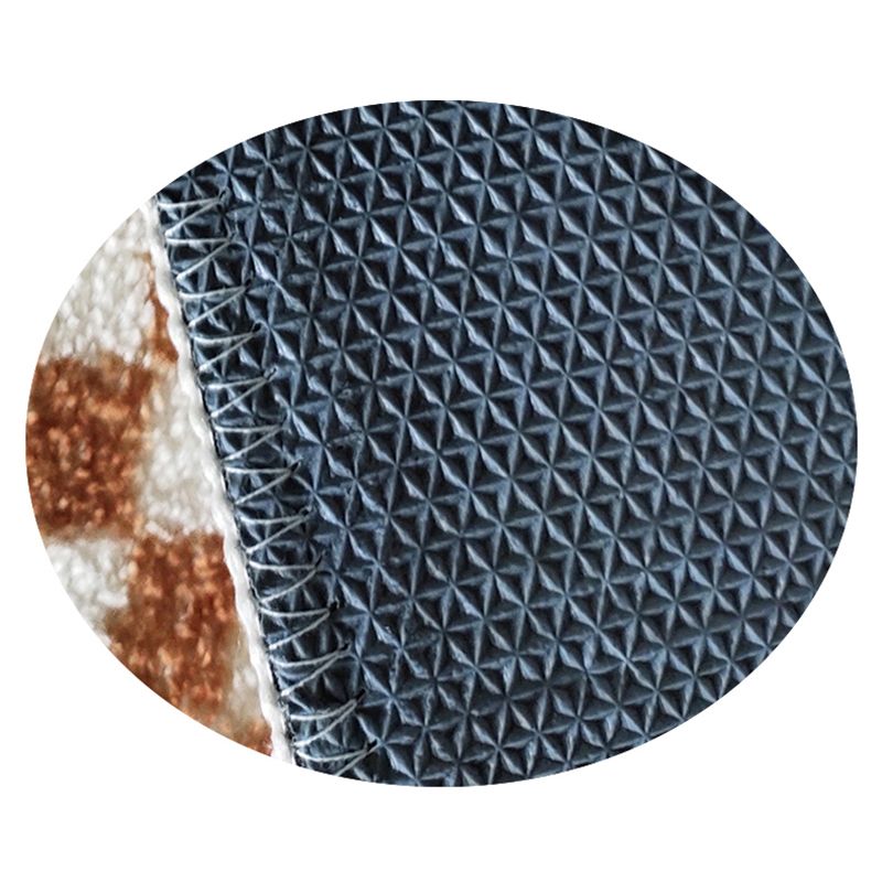 Multicolor Modern Area Carpet Polyester Checkered Indoor Rug Easy Care Carpet for Living Room