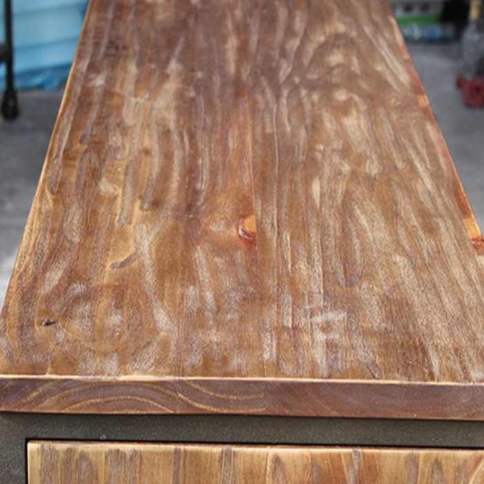 29.5" Tall Solid Wood Apothecary Accent Chest Rectangular Storage Cabinet with Drawers