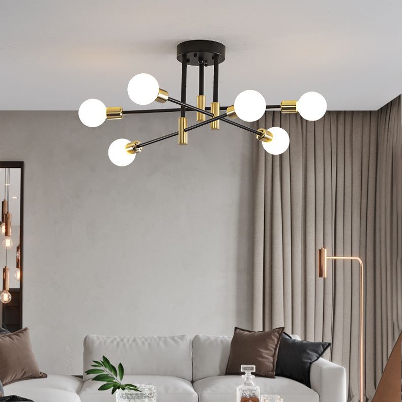 Black Hanging Pendant Lights Modern Metal Hanging Lamps for Living Room