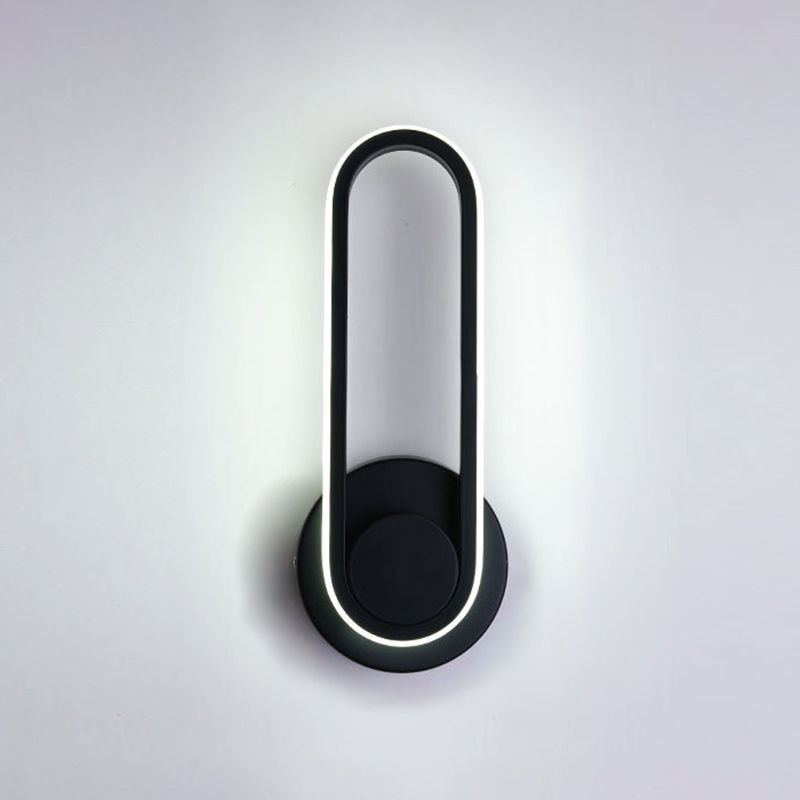 Rotatable Wall Lamp Modern LED Wall Mount Lamp with Plastic Shade for Bedroom