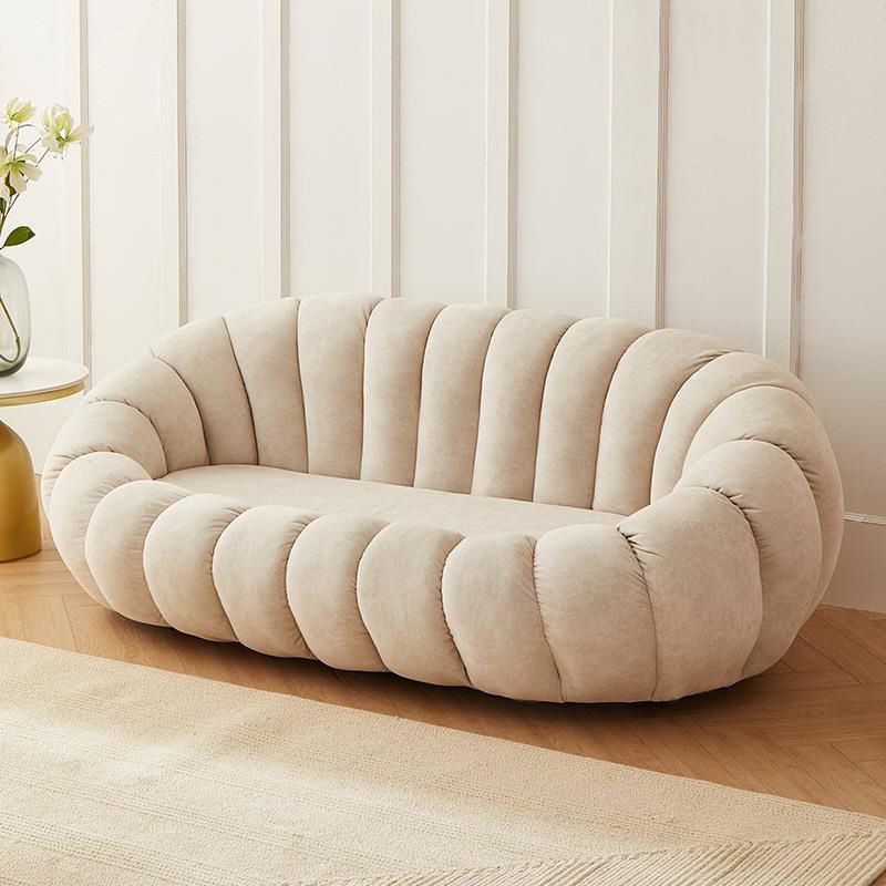 Contemporary Sofa with Sloped Arms 26.77" High Standard Sofa