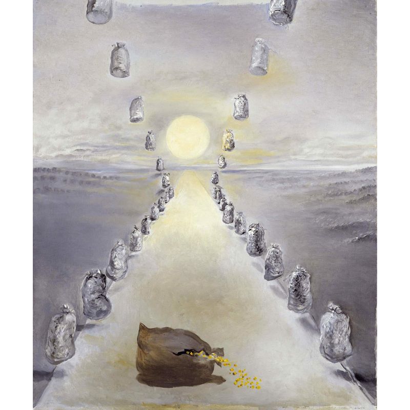 Grey Path of Enigmas Mural Waterproofing Surrealistic Living Room Wall Decoration