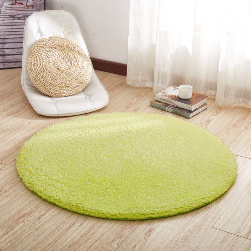 Purple Simple Rug Blending Pure Color Rug Non-Slip Backing Rug for Living Room