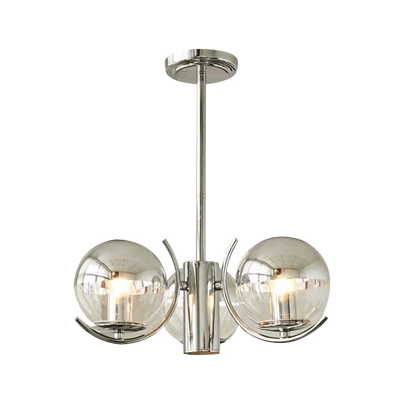 Modern Style Chandelier Household Glass Hanging Light for Sitting Room