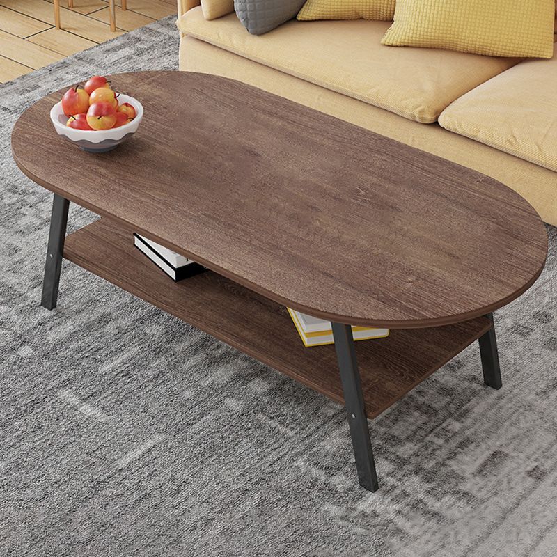 Contemporary Style Coffee Cocktail Table Wooden 4 Legs Coffee Table