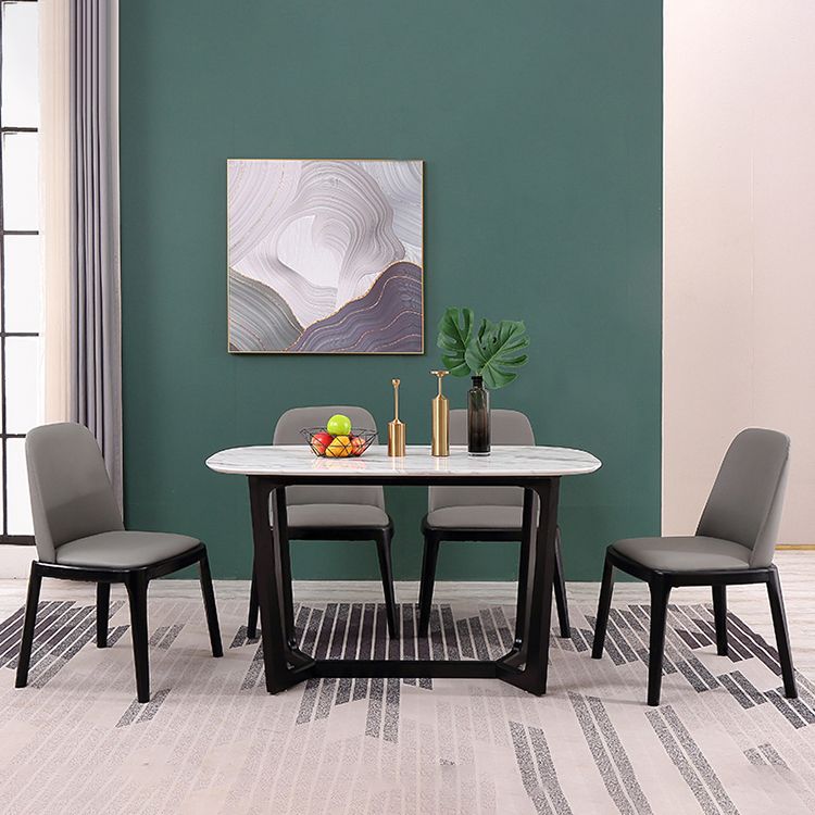 Massivholz moderner Esszimmerstühle Matte Finish Parson