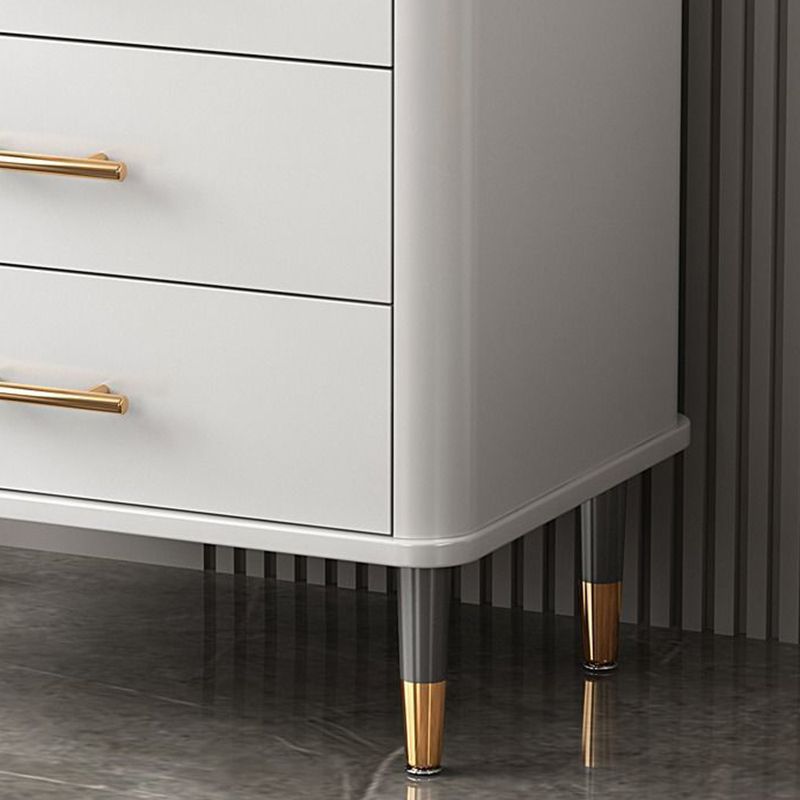 Contemporary Glam Storage Chest Marble Storage Chest Dresser for Home