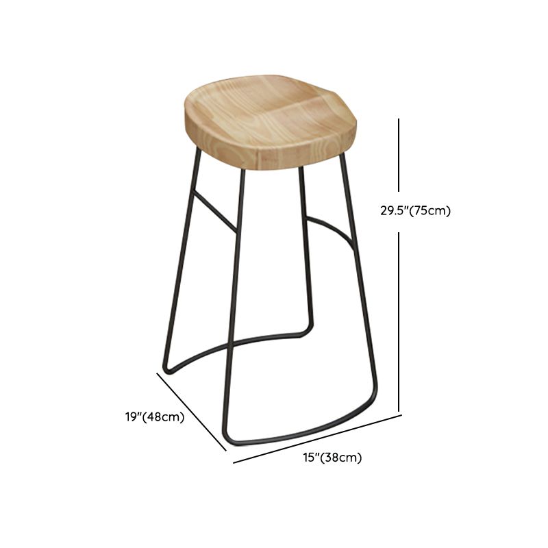 Contemporary Rectangle Bar Table Set 1/5 Pcs Solid Wood Bar Table and Stools