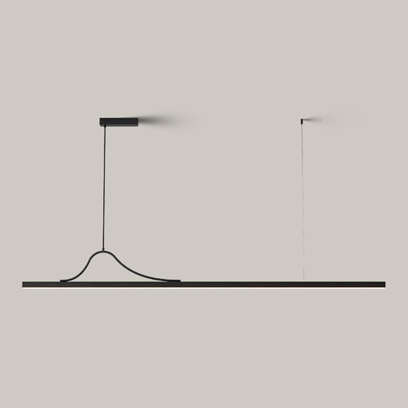 Modern LED Island Light Simple Island Hanging Light with Acrylic Shade for Dining Room