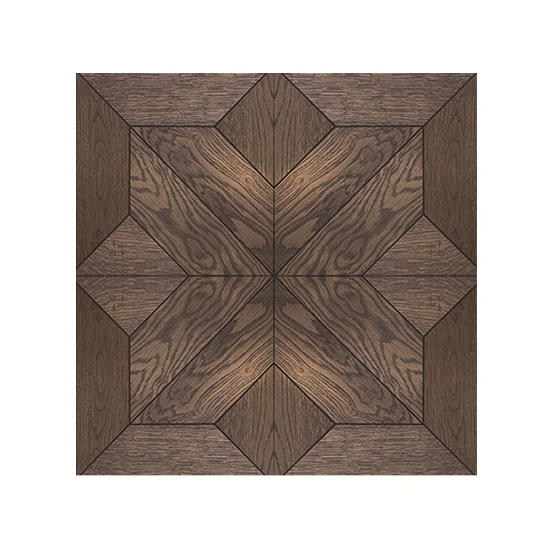 Brown Wood Wallpaper Panels Floral Rustic Self Sticking Wall Covering for Sitting Room