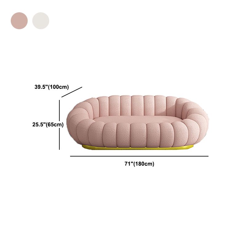 Contemporary Sofa with Swen Pillow Back 39.37" Wide for Living Room