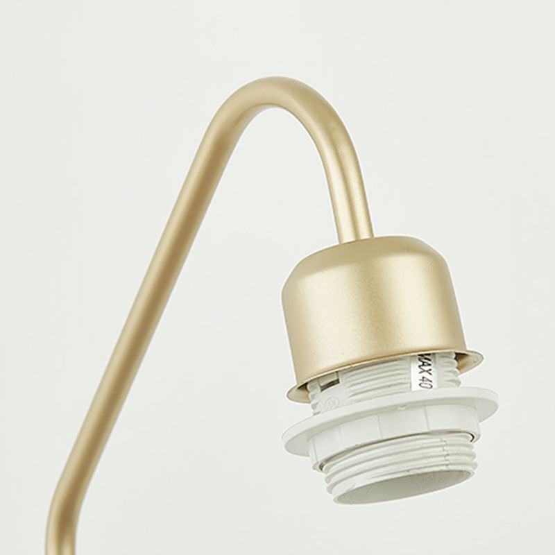 Flower Shape Metal Wall Sconces Industrial 1 Light Wall Mount Light Fixture in Gold