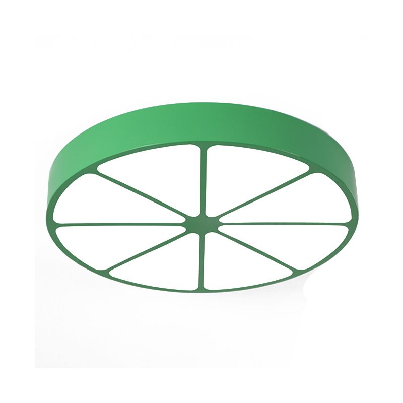 Kindergarten Flat Lemon Ceiling Mount Light Acrylic Modern Stylish Ceiling Lamp