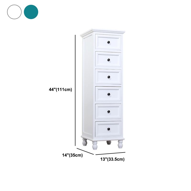 Solid Wood Accent Chest with Drawers 13.77" Wide Chest with Bun Feet