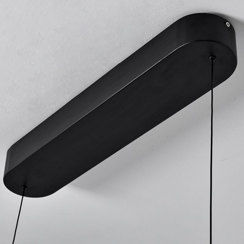 Modern Style Rectangular Shape Island Pendant Metal 1 Light Island Lighting for Bedroom