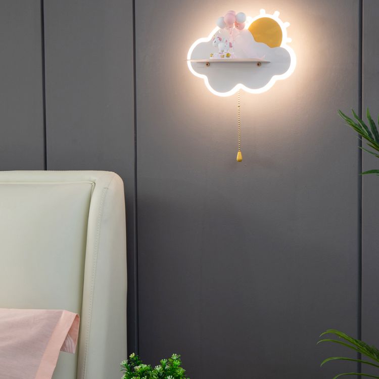 Cloud Shape Wall Mounted Light Minimalist LED Metal Wall Mounted Lighting for Bedroom