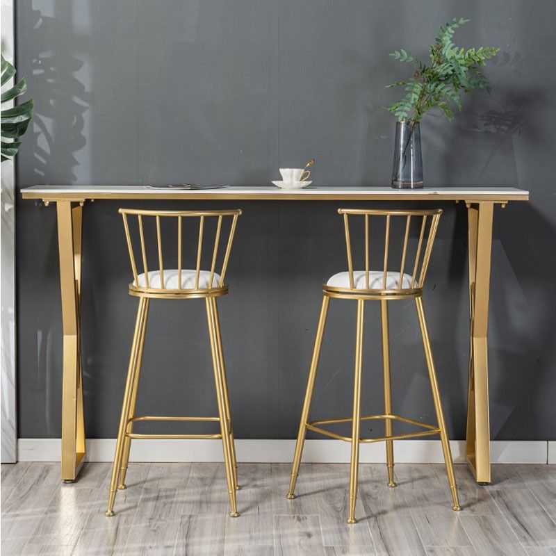 Contemporary Style Upholstered Counter Stool Bar-height Living Room Bar Stool