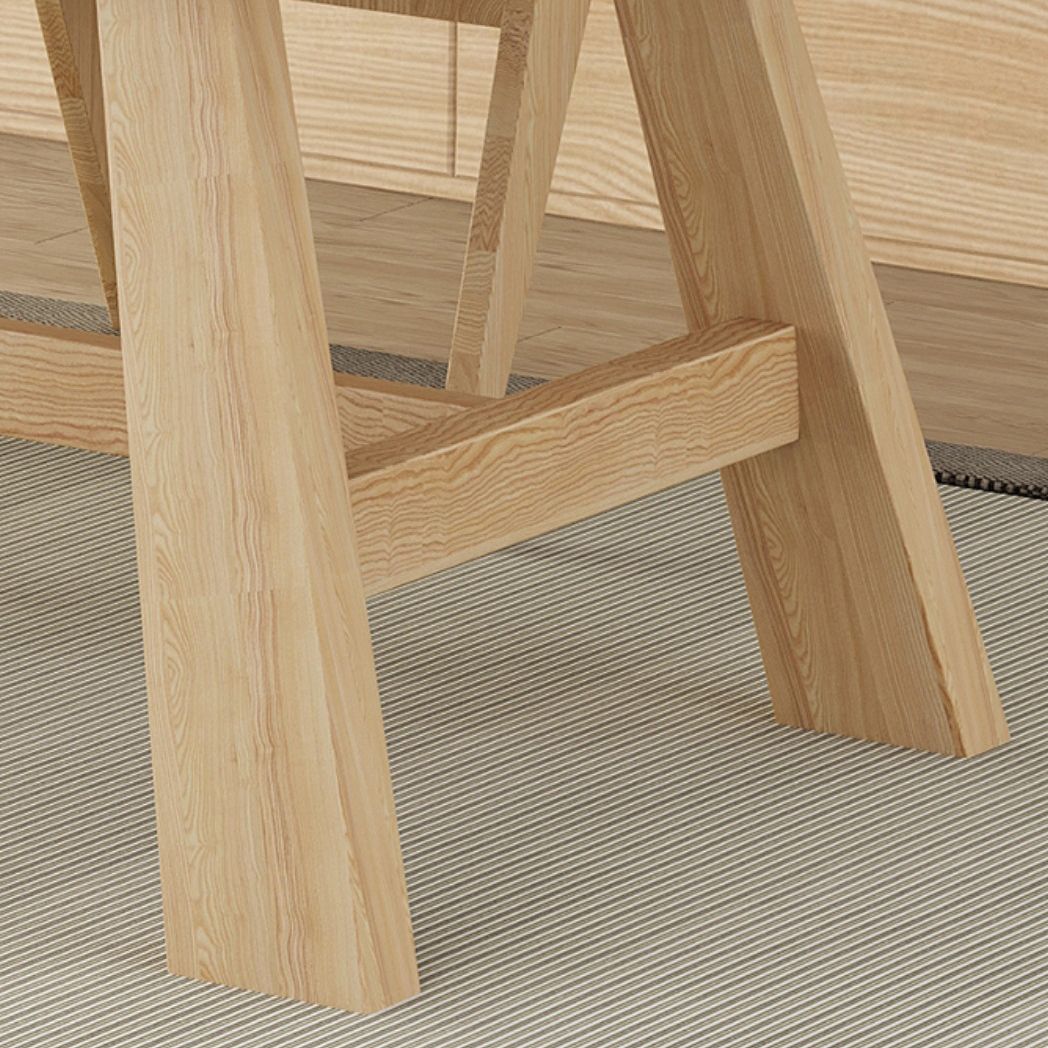 Modern 1/4/5 Pieces Dining Set Rectangle Pine Wood Dining Table for Dining Room