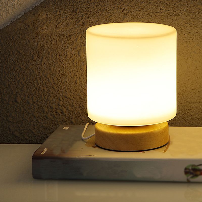 Noordse stijl geometrische tafellamp Moderne glazen bureaulamp voor studeerkamer