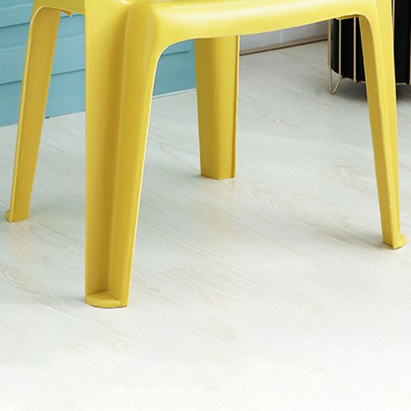 Silla de comedor de plástico de estilo contemporáneo, silla lateral apilable con brazo de comedor para cocina