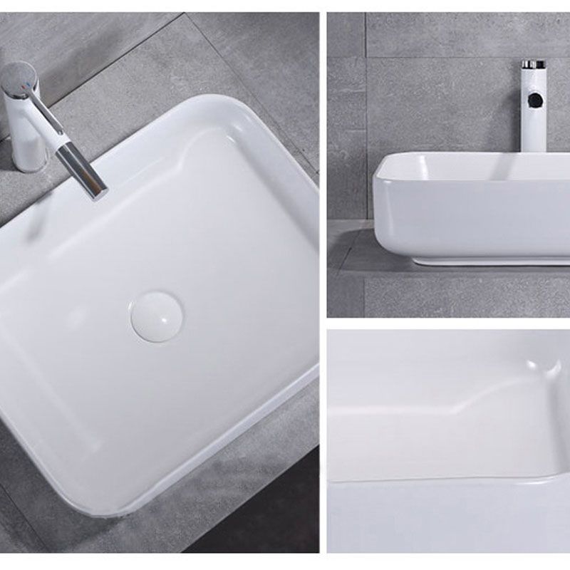 Porcelain Bathroom Sink Contemporary Simple Vessel Bathroom Sink