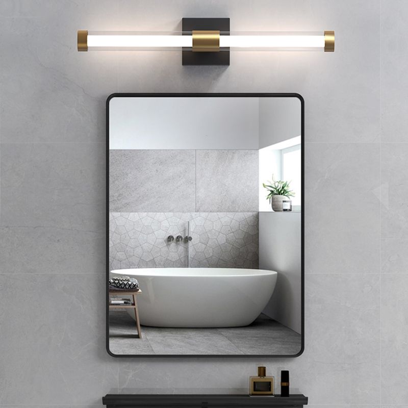 Contemporary Mirror Front Lighting LED Vanity Wall Light Fixtures with Acrylic Shade