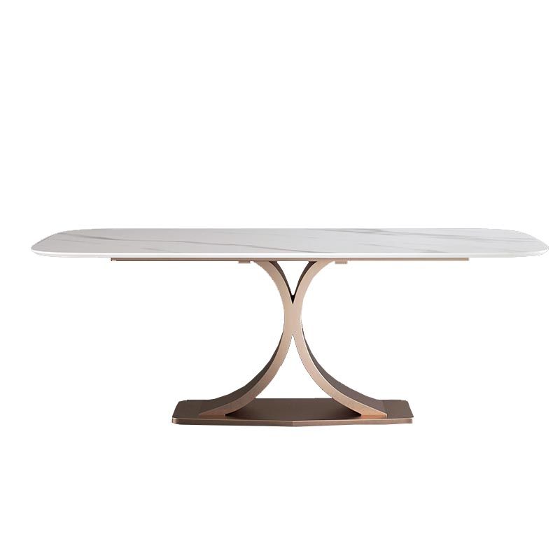 Glam Rectangle Table Set 1/3/4/5/6 Pieces Dining Set for Home Use