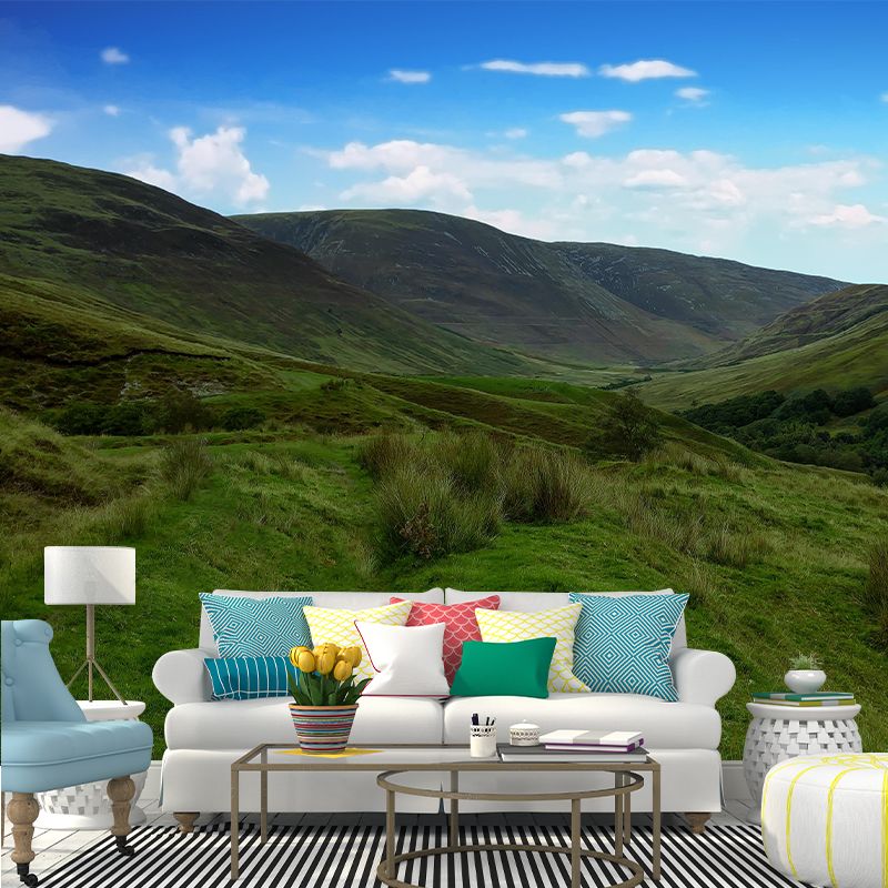 Mountain Landscapes Mural Wallpaper Moisture Resistant Wall Decor for House Interior