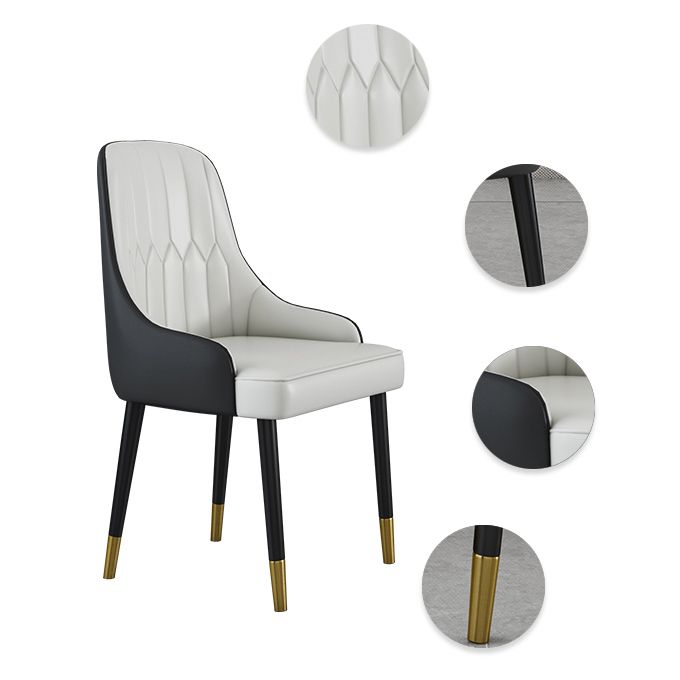 Modern Stone Dining Set 1/4/5 Pieces Round Dining Table Set with Padded Chairs