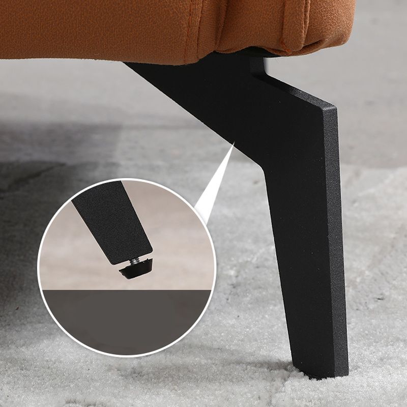 29.52" Faux Leather Pillow Top Arm Stain Resistant Sofa for Living Room