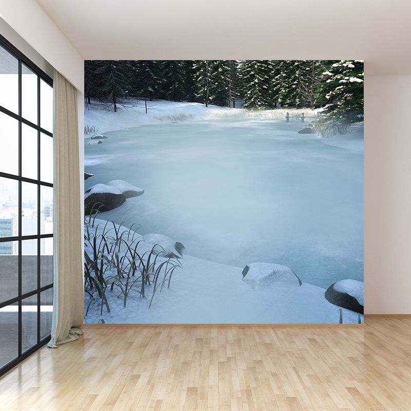 Home Decor Frozen River Mural Decal Customized Contemporary Wall Art for Kitchen