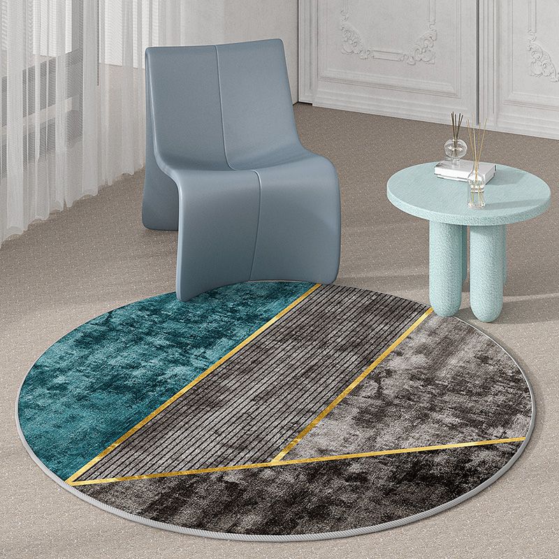 Grijs modern gebied tapijt polyester geometrische print tapijt tapijt niet-slip achtergrondgebied vloerkleed voor woningdecoratie