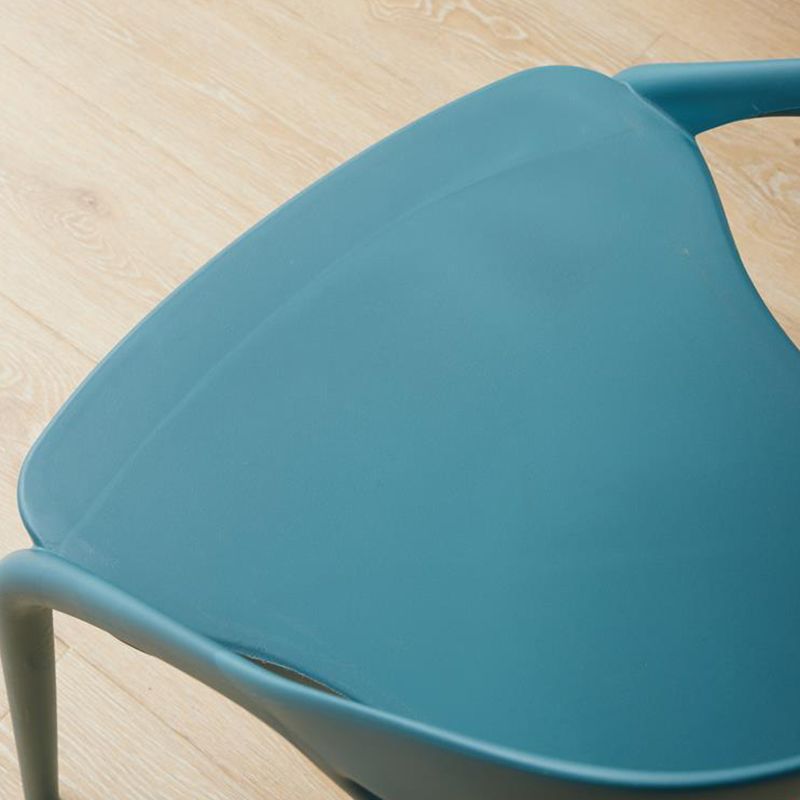 Home Side Chair Plastic Dining Armless Stacking Side Kitchen Chair