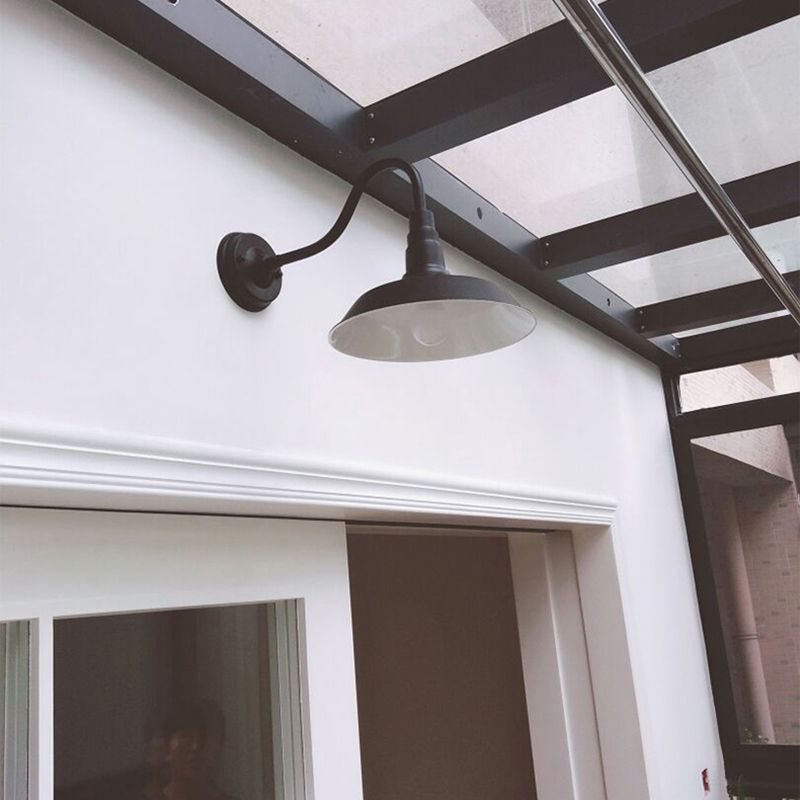 Wandleuchtenleuchte leichte Industriestil Metall Schwanzteeck Wandlampenvorrichtung für den Freien