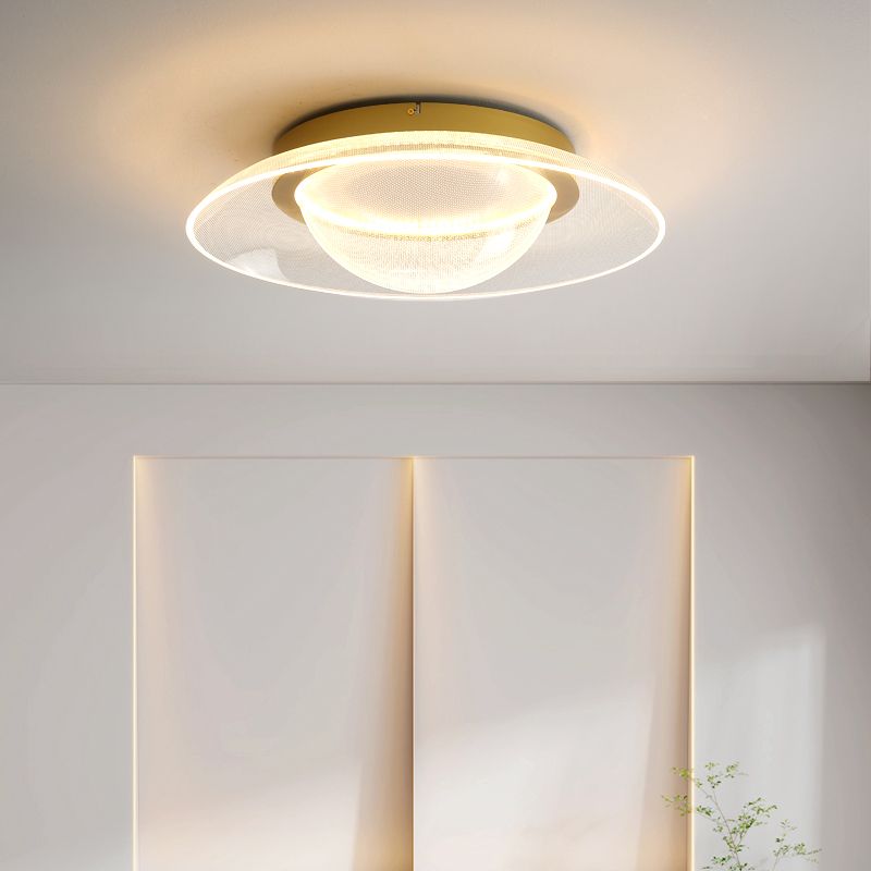 Modern Creative Style Flush Mount Acrylic LED Ceiling Light Fixture for Bedroom